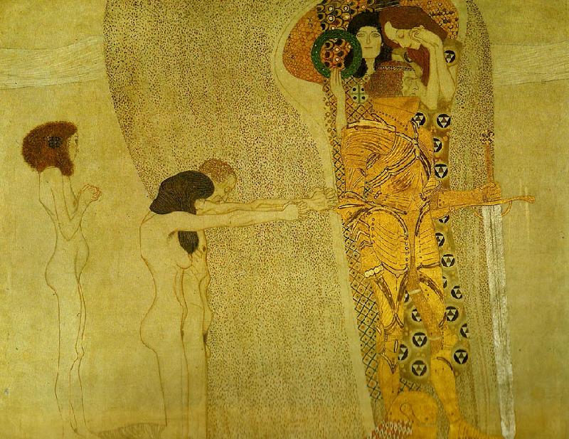 Gustav Klimt beethovenfrisen oil painting picture